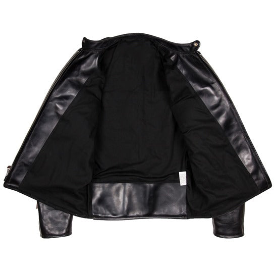 Cafe Racer Leather Jacket - For Men