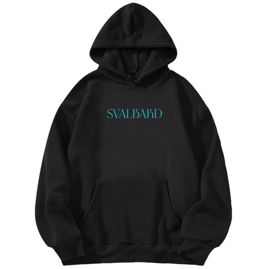 'Svalbard Frozen Frontier' Black Unisex Hoodie