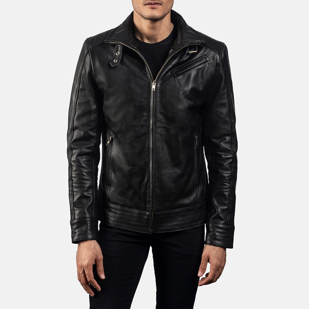 Legacy Leather Biker Jacket - For Men