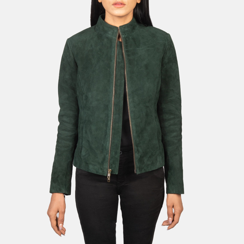 Rumella Suede Biker Jacket - For Women