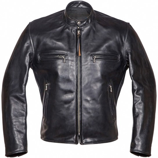 Veste en cuir Cafe Racer - Pour homme