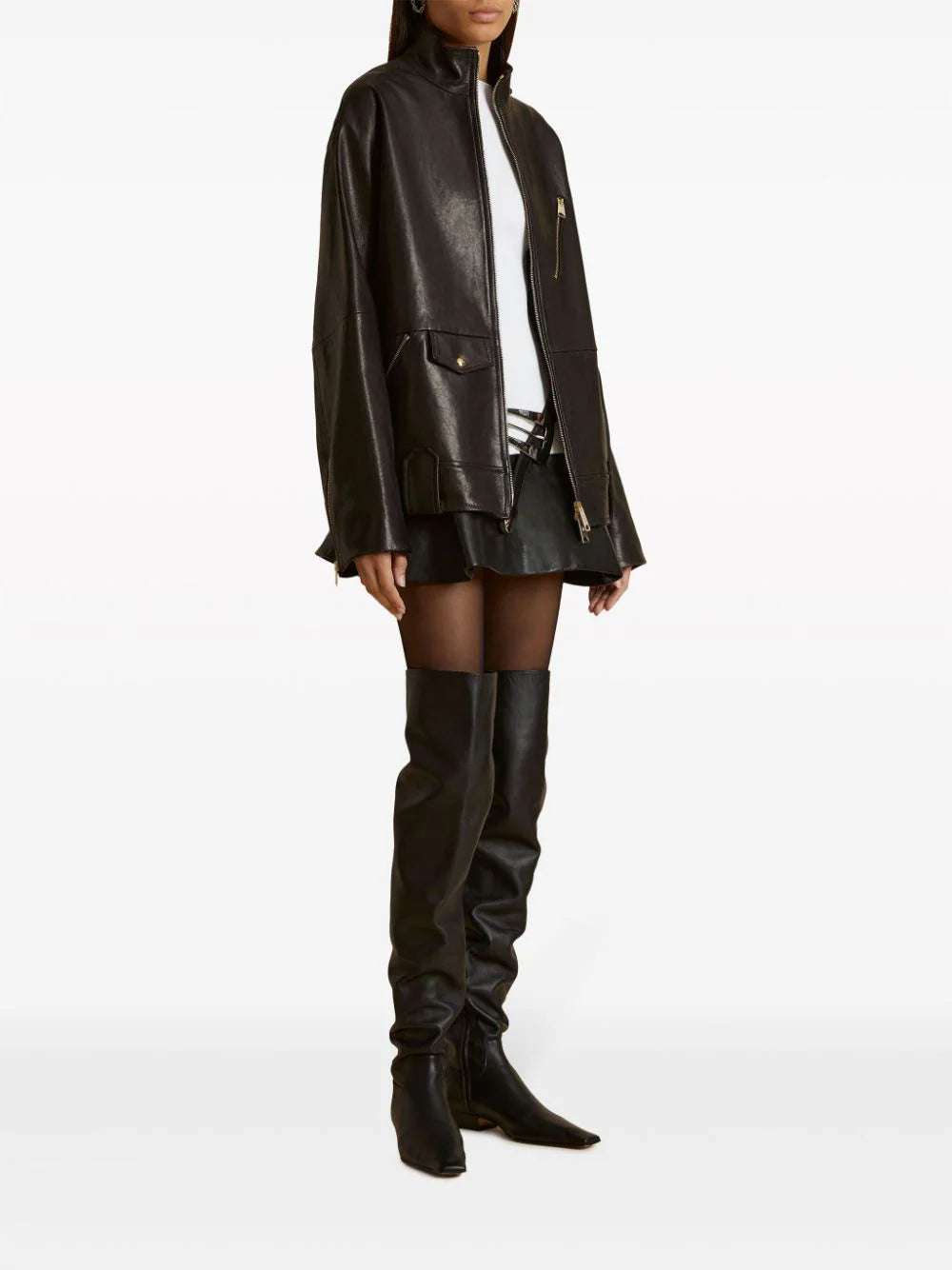 La veste en cuir Astor Premium - Pour femme