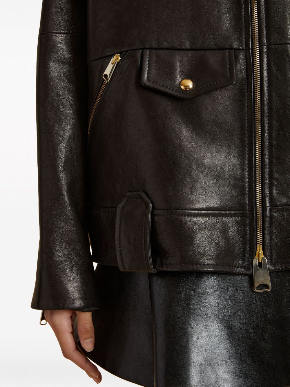 La veste en cuir Astor Premium - Pour femme