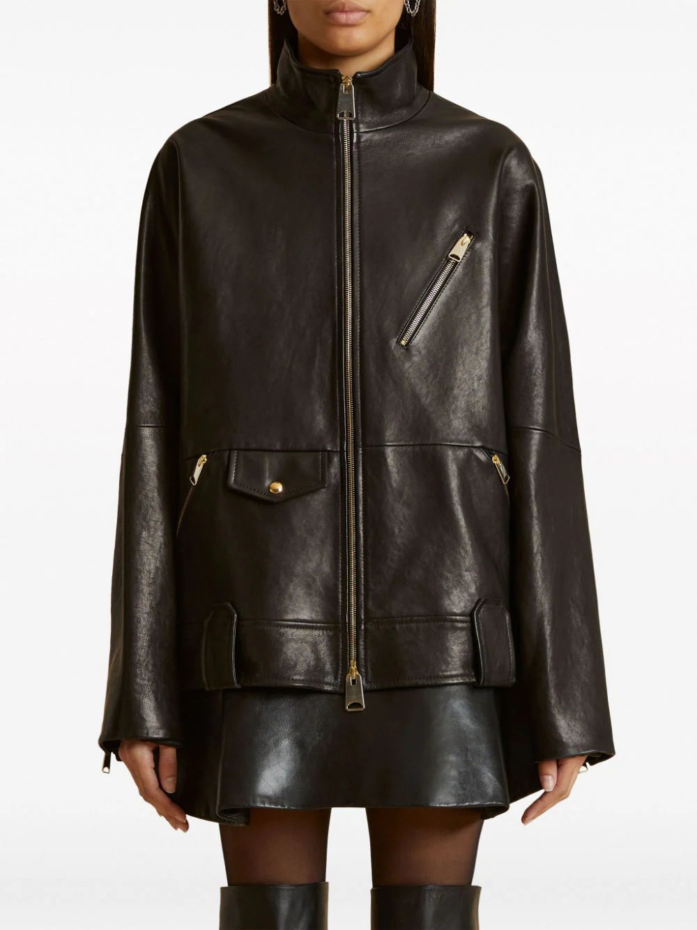 La veste en cuir Astor Premium - Pour femme
