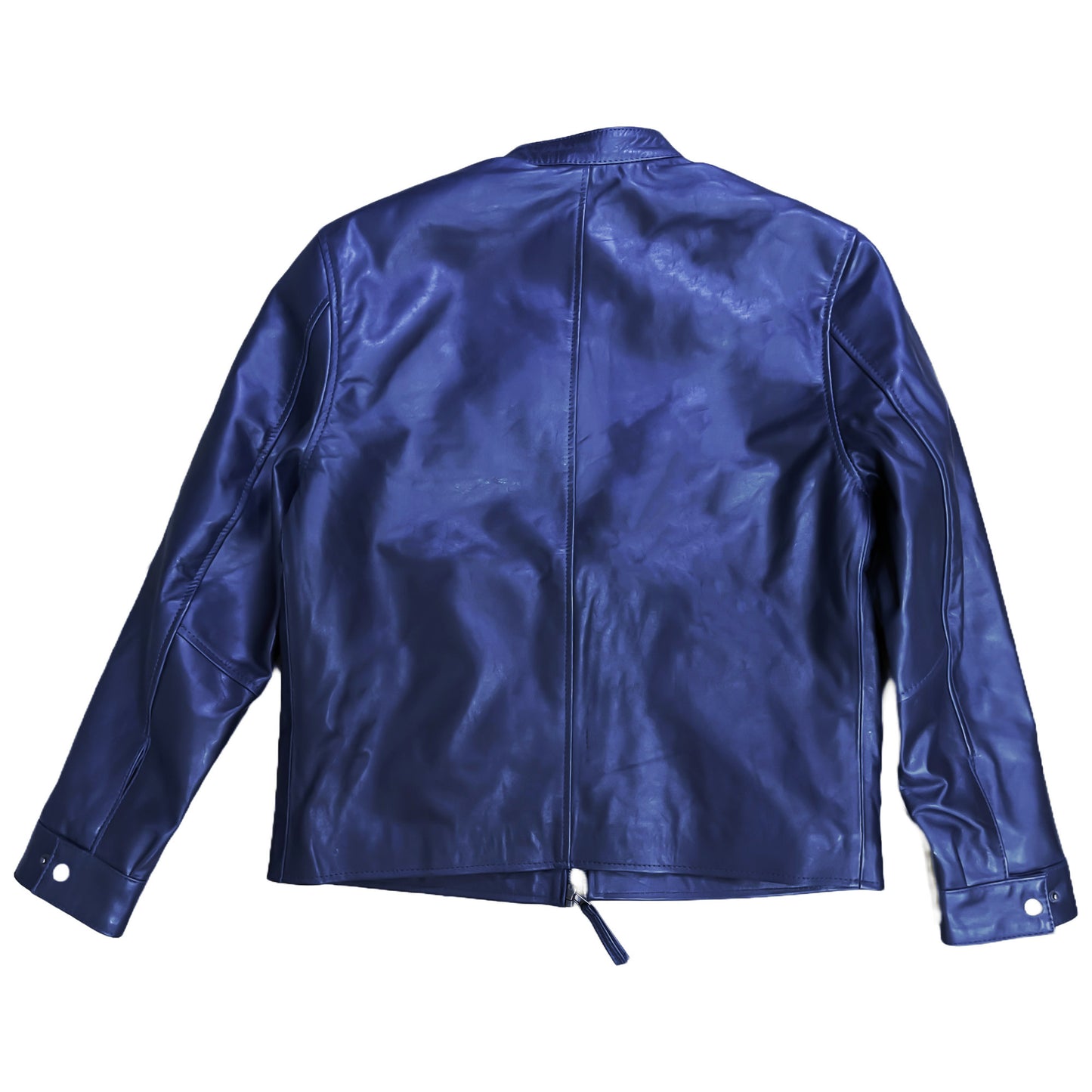 Nexzel Blue Cow Leather Jacket for Men