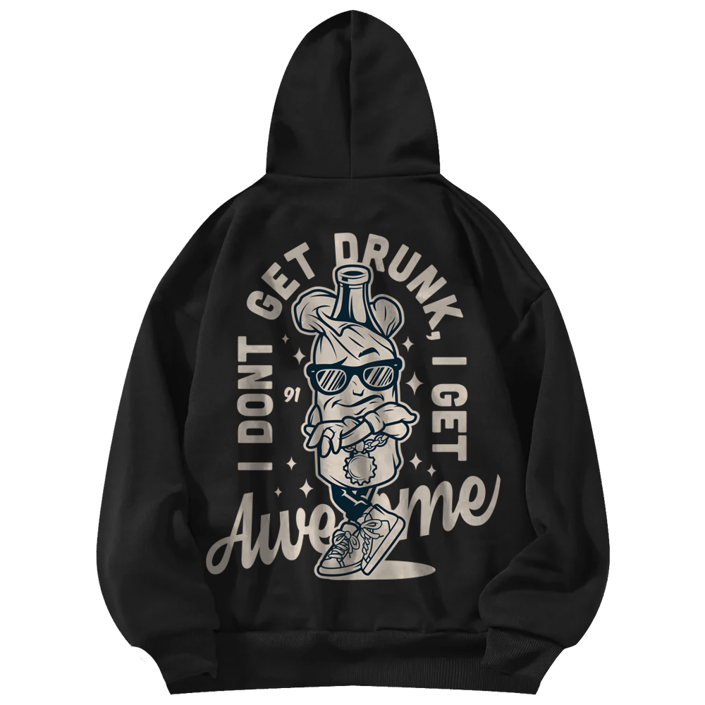 Printed Black Unisex Hoodie