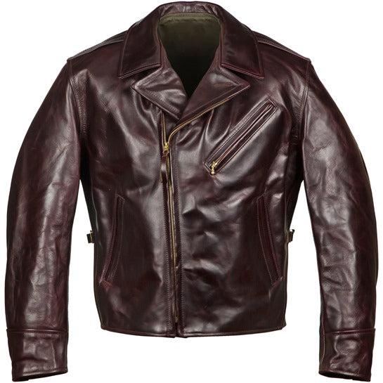 front view of leather jacket for men
