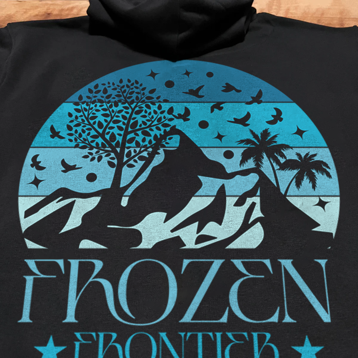 'Svalbard Frozen Frontier' Black Unisex Hoodie