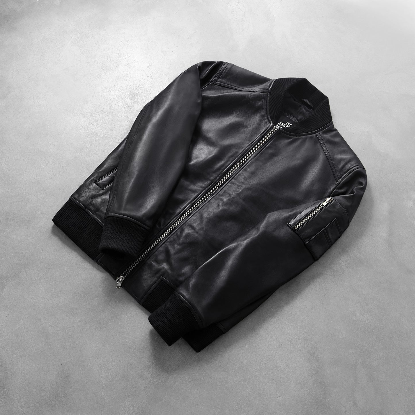Ma-1 Leather Bomber Jacket - For Men
