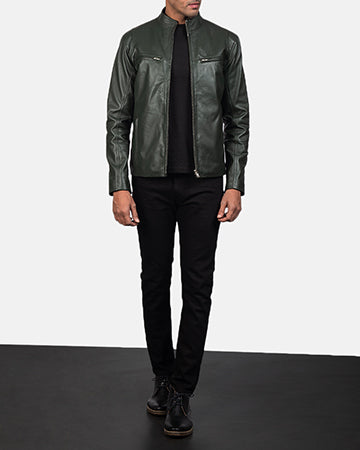 Ionic Leather Jacket - For Men