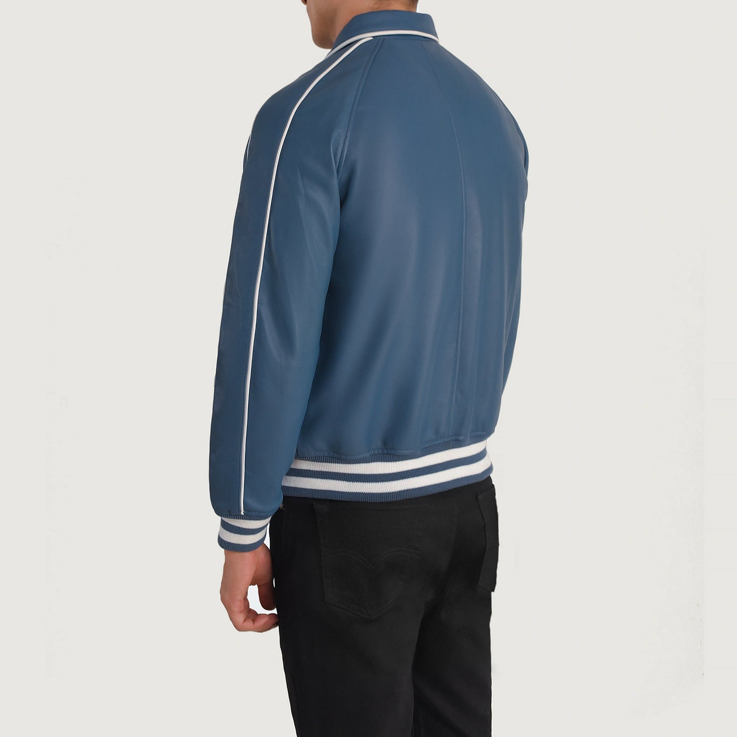 Cooper Leather Varsity Jacket - For Men