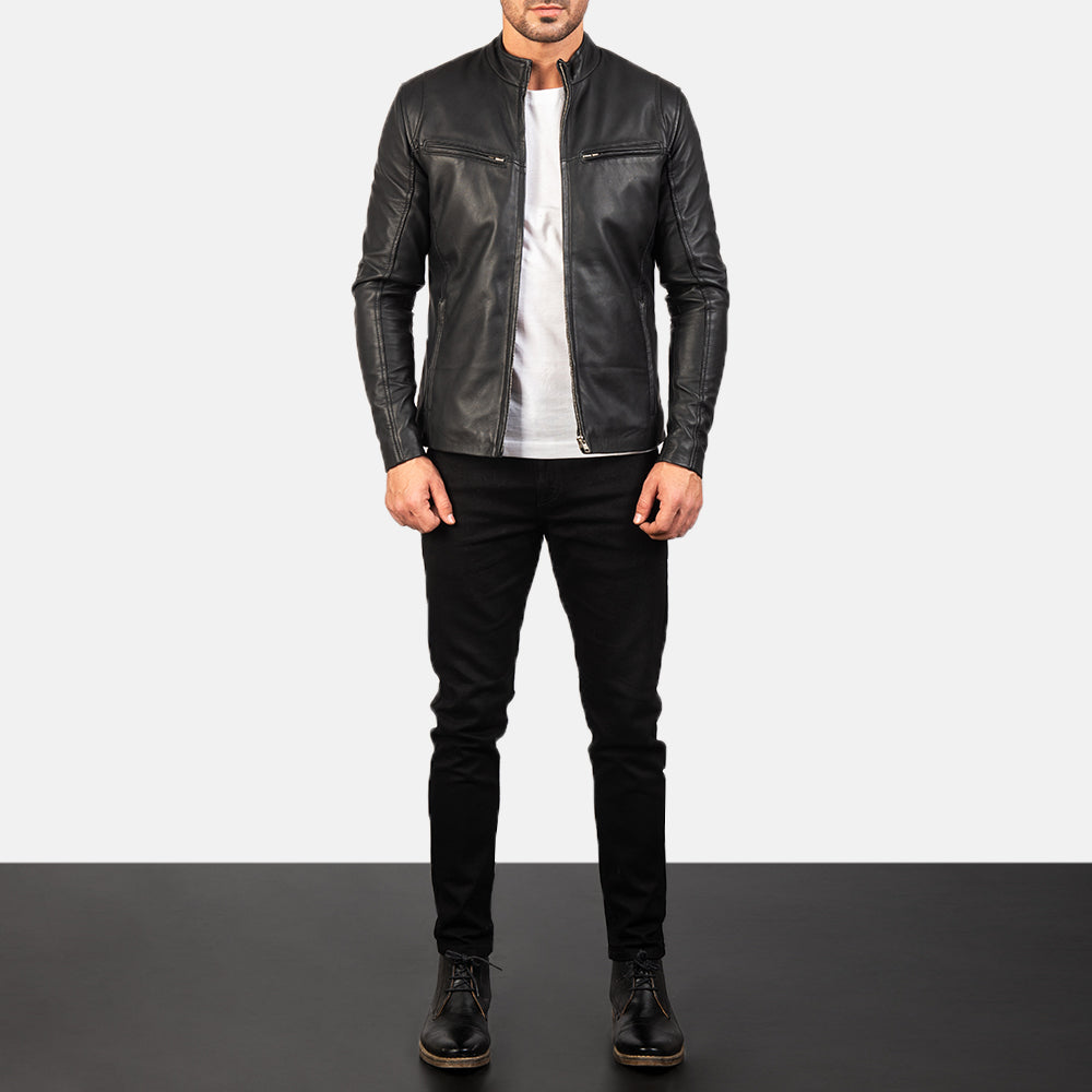 Ionic Leather Jacket - For Men