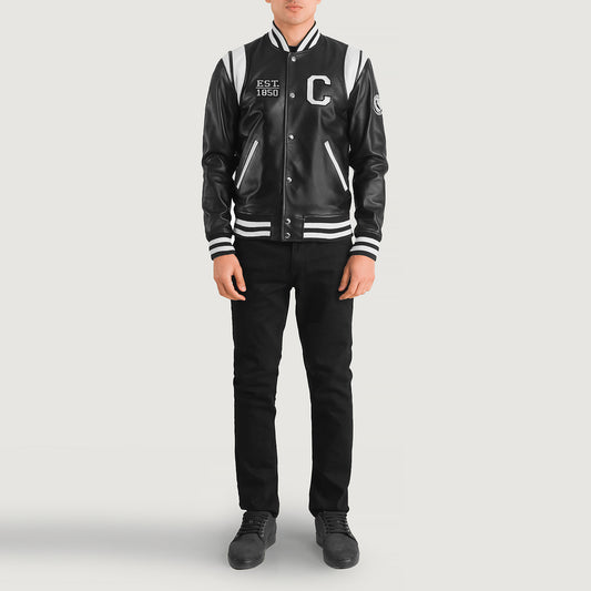 Liberty California Leather Varsity Jacket - For Men