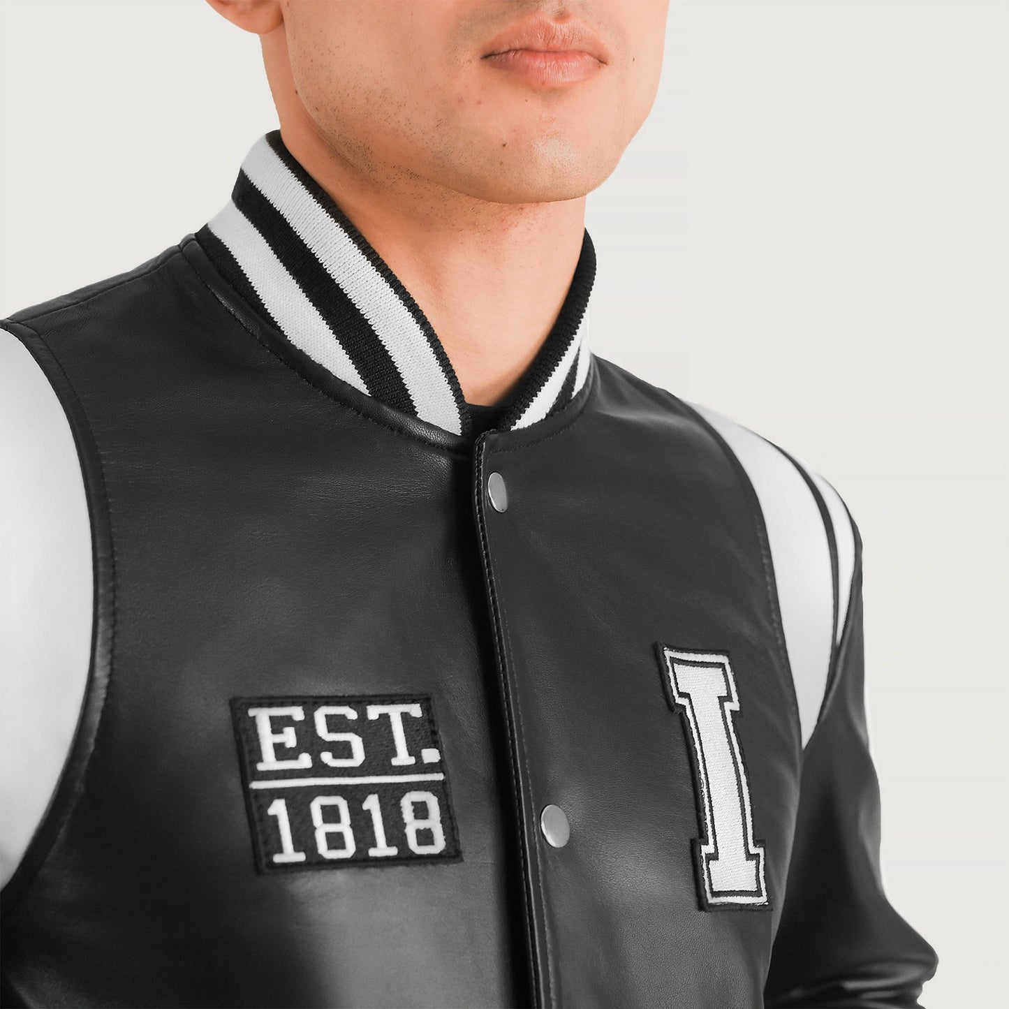 Liberty Illinois Leather Varsity Jacket - For Men