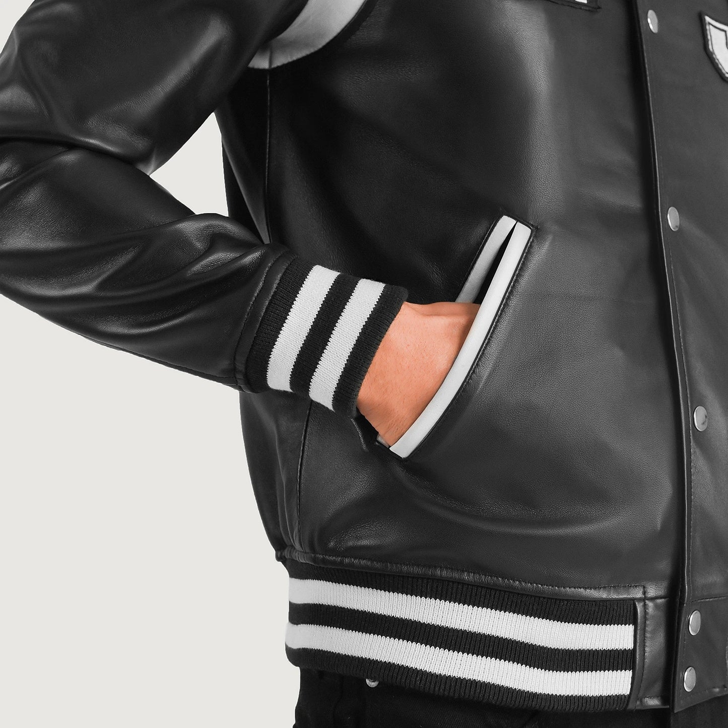 Liberty New Jersey Leather Varsity Jacket - For Men