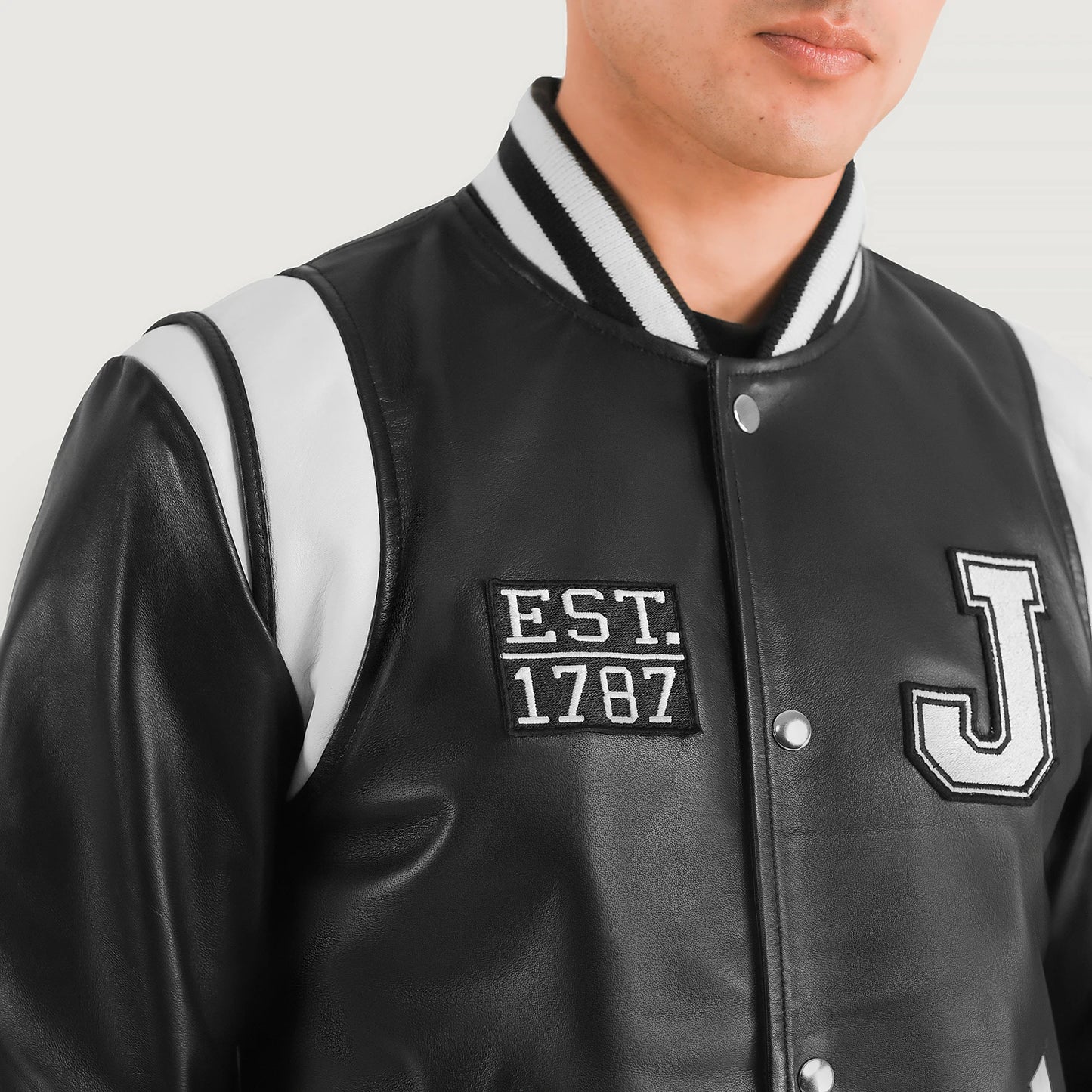 Liberty New Jersey Leather Varsity Jacket - For Men