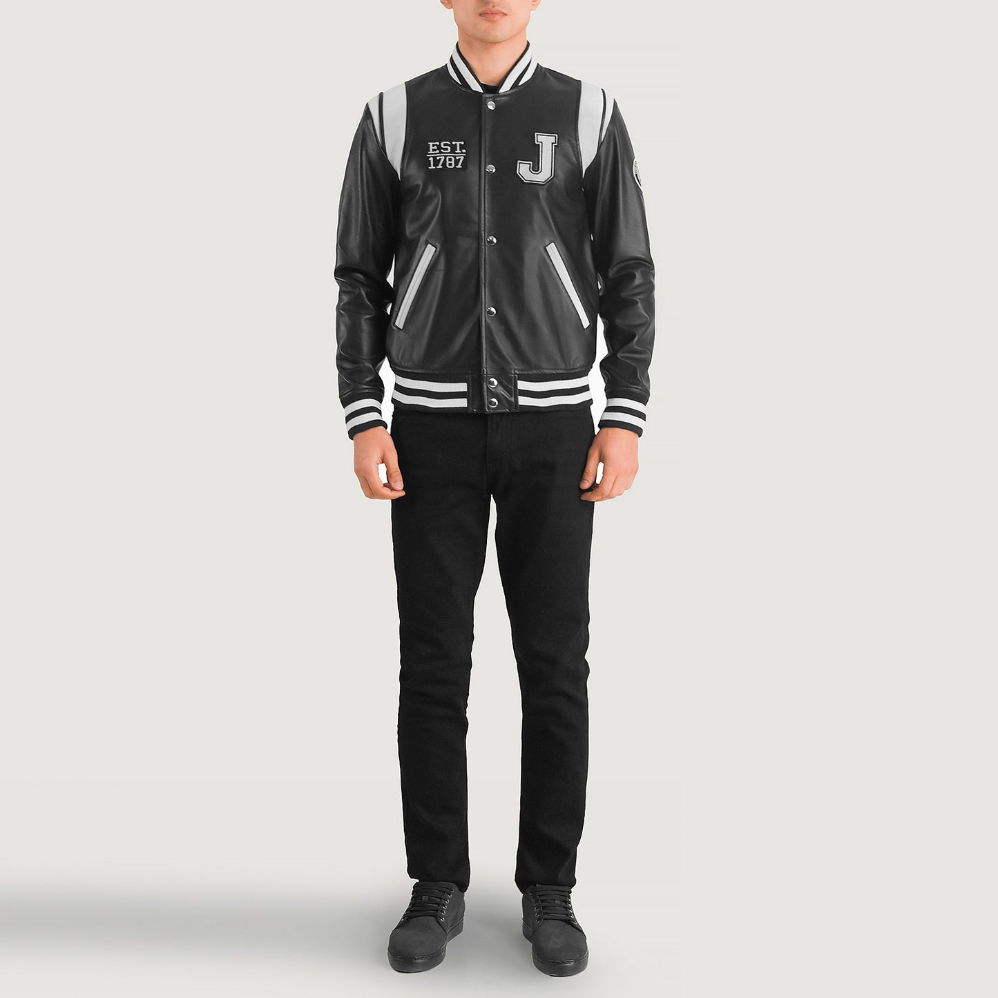 Liberty New Jersey Leather Varsity Jacket - For Men