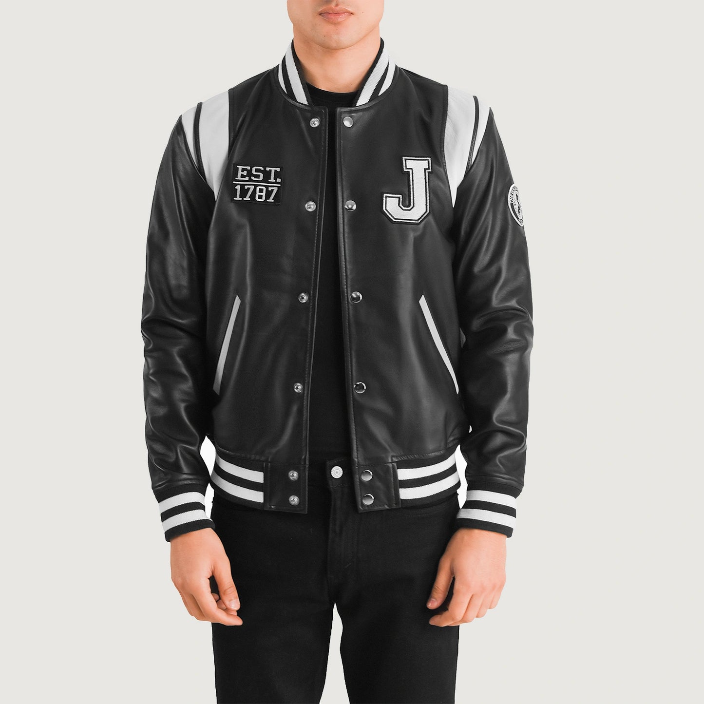 Liberty New Jersey Leather Varsity Jacket - For Men