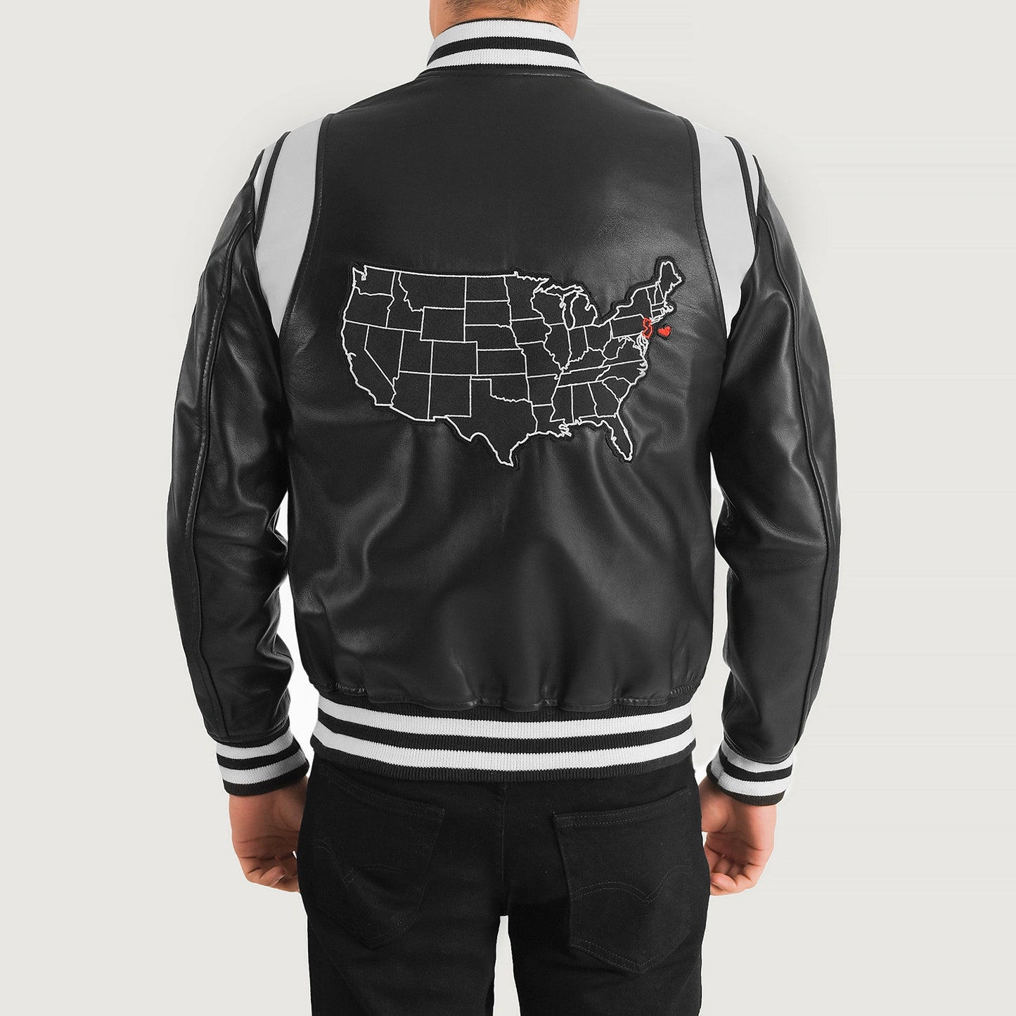 Liberty New Jersey Leather Varsity Jacket - For Men