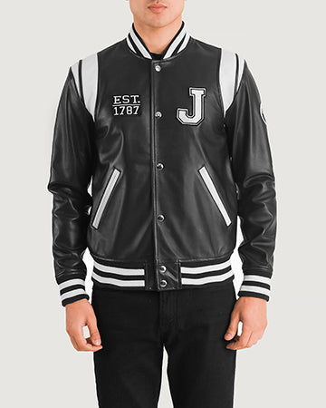 Liberty New Jersey Leather Varsity Jacket - For Men