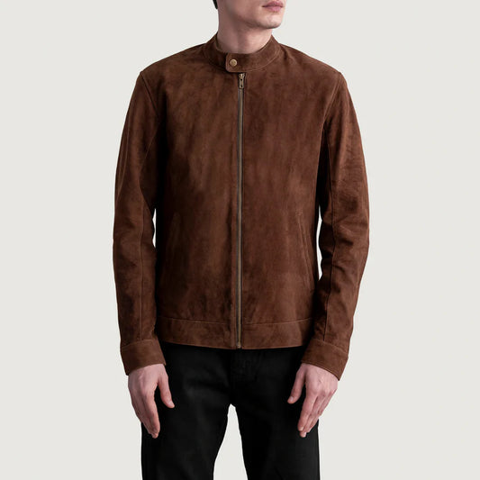 Brown Suede Leather Jacket