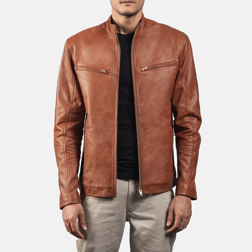 Ionic Leather Jacket - For Men