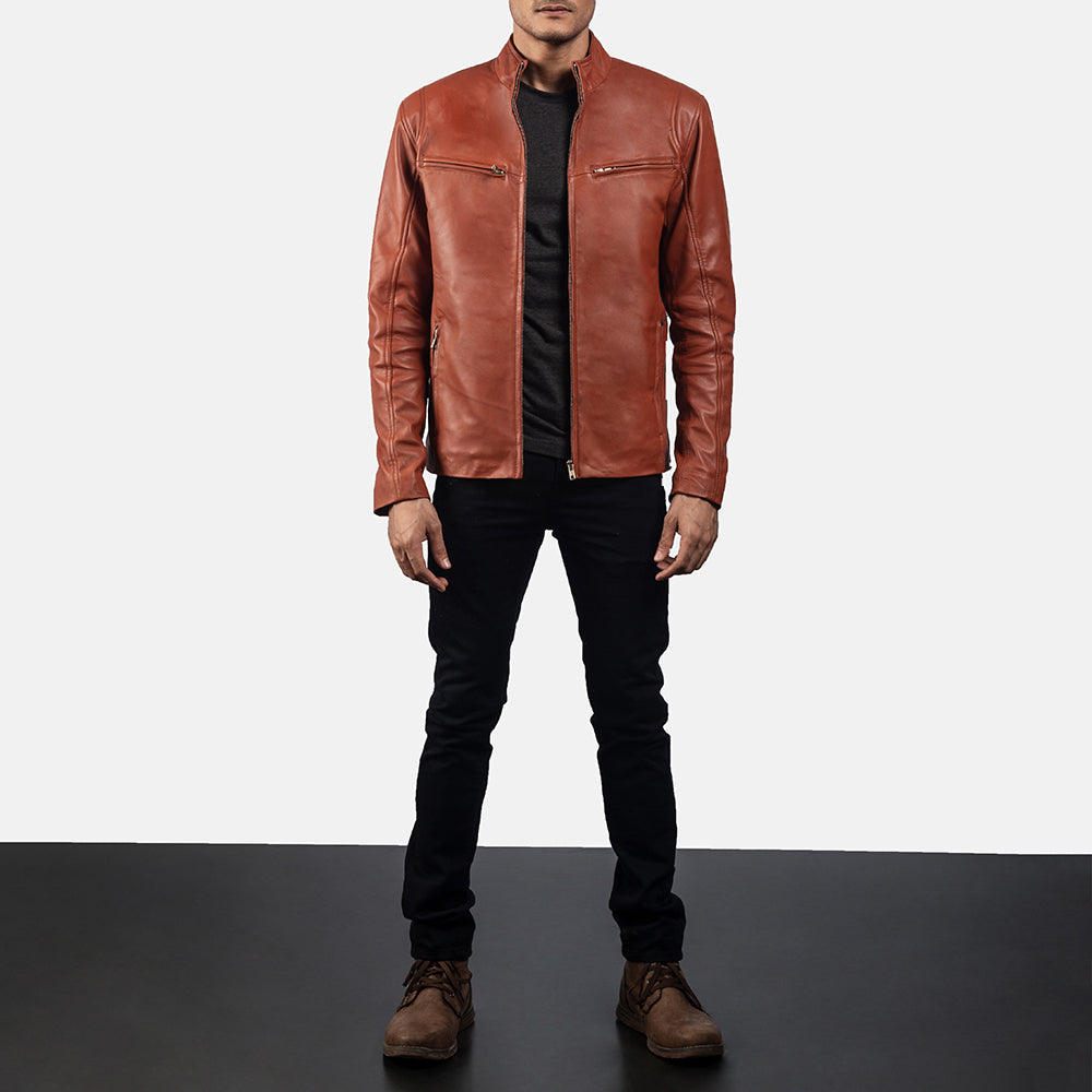 Ionic Leather Jacket - For Men