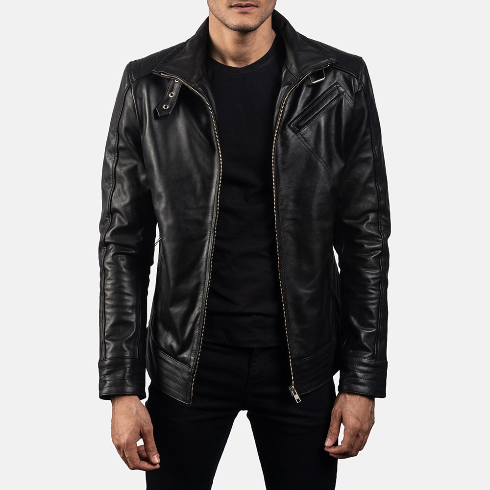 Legacy Leather Biker Jacket - For Men