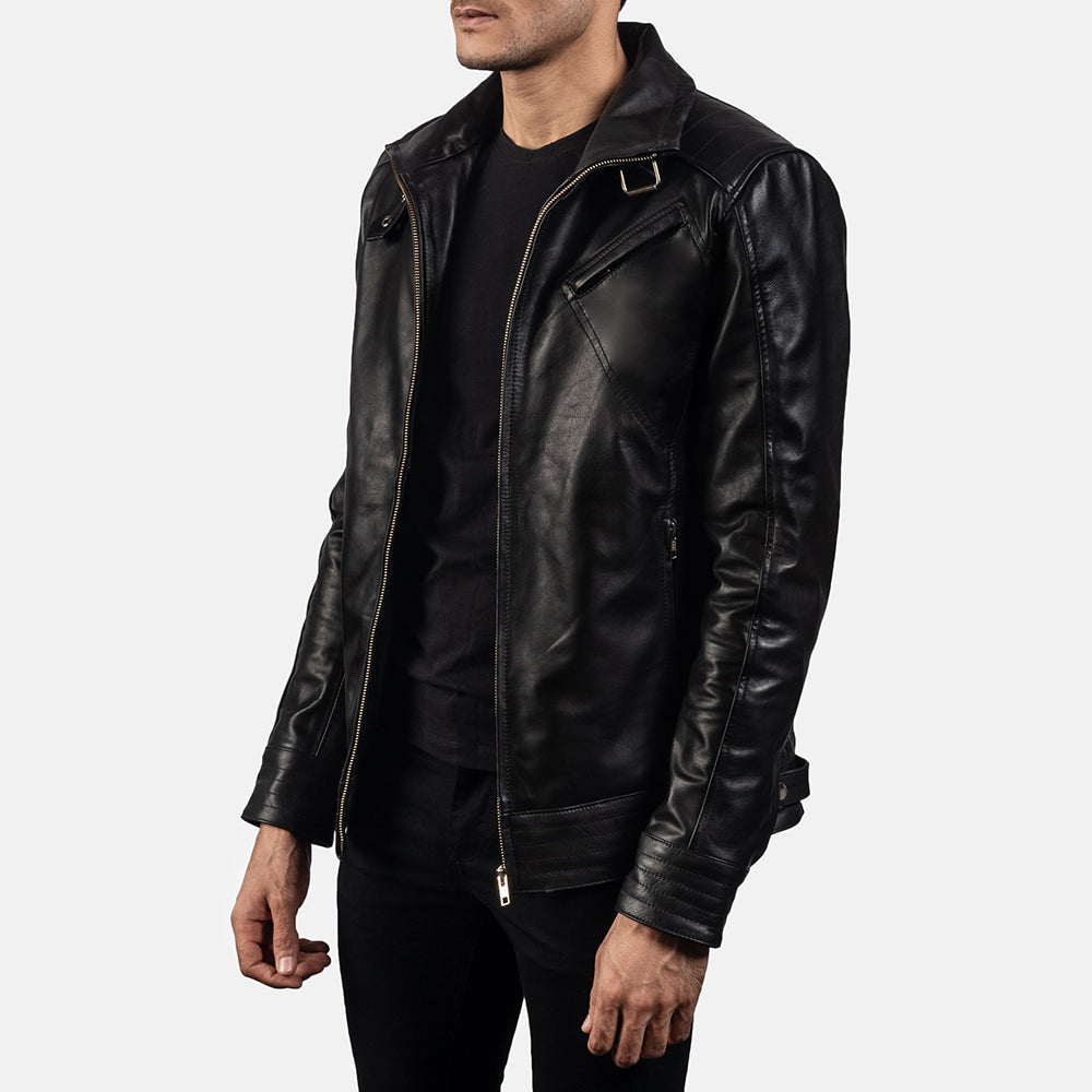 Legacy Leather Biker Jacket - For Men