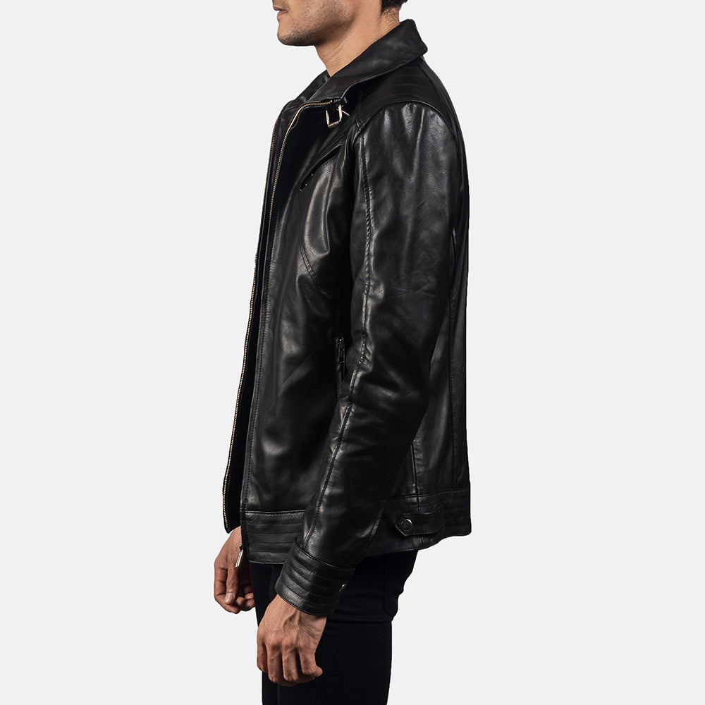 Legacy Leather Biker Jacket - For Men