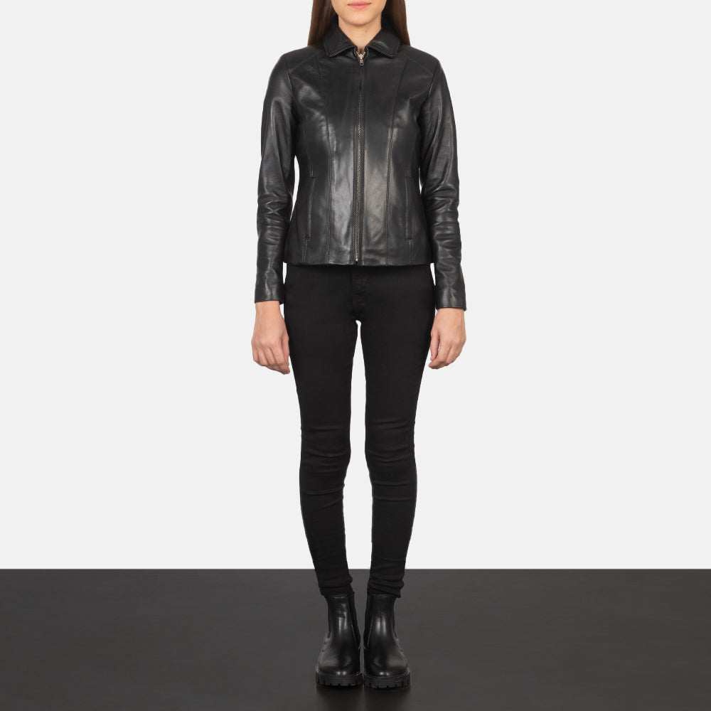 Colette Leather Jacket - For Women