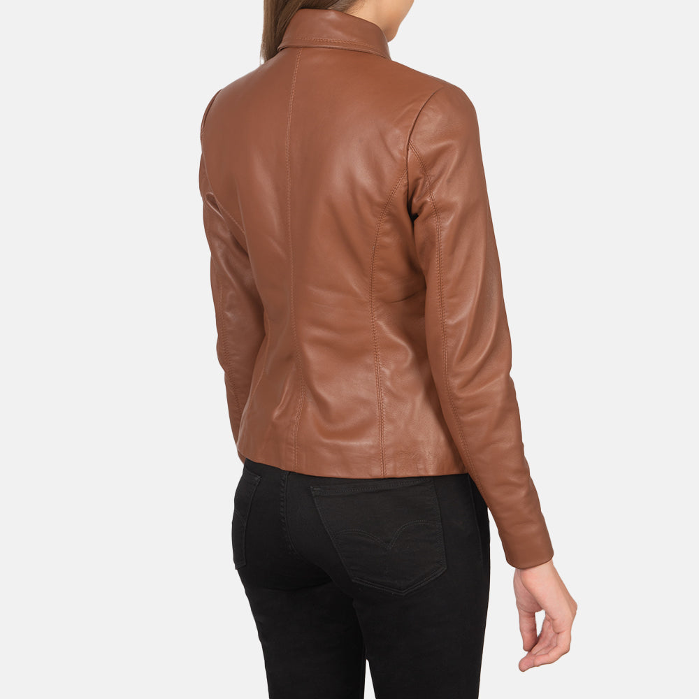 Colette Leather Jacket - For Women