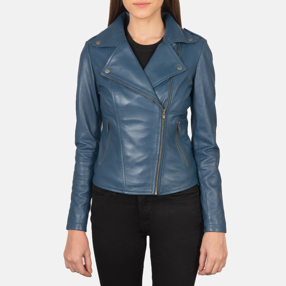 Flashback Leather Biker Jacket - For Women