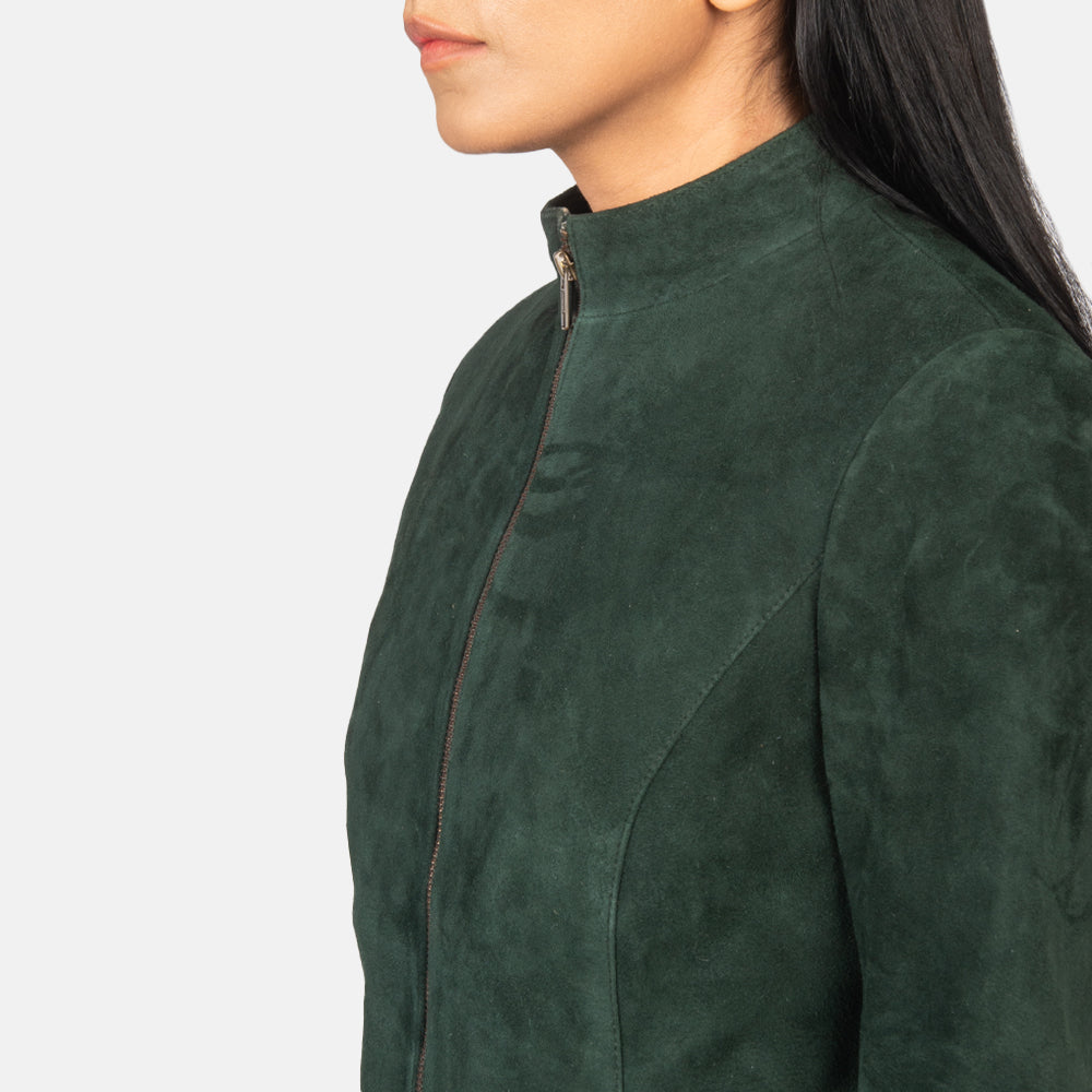 Rumella Suede Biker Jacket - For Women