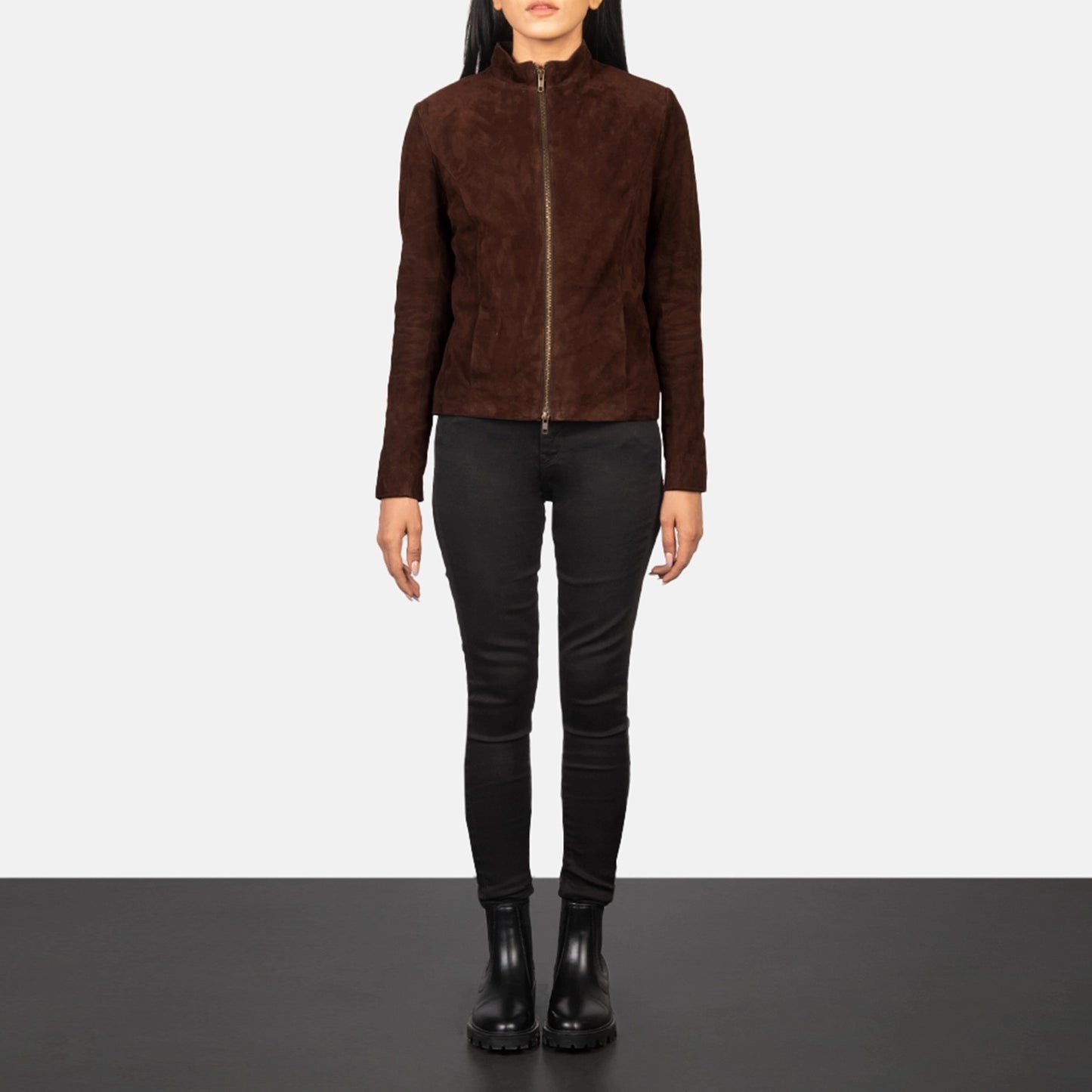 Rumella Suede Biker Jacket - For Women