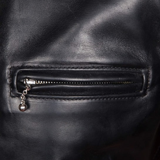 Veste en cuir Cafe Racer - Pour homme