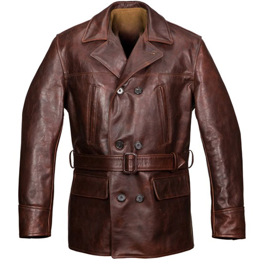 Front view of Barnstormer Leather Jacket